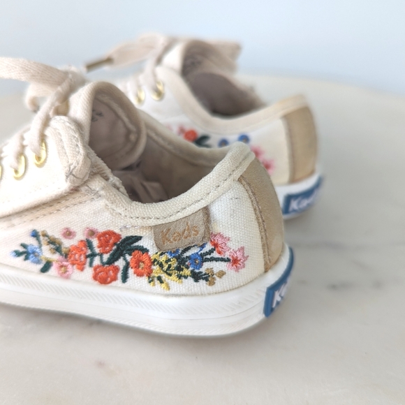 Keds X Rifle Paper Co. Baby Girls Embroidered Floral Sneakers - Picture 10 of 11